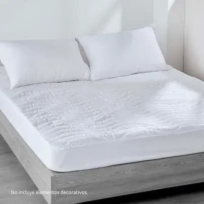Protector de colchón acolchado doble