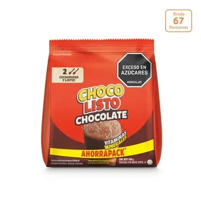 Chocolisto Chocolate Bolsa x 1000g