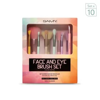 Set x 10 Brochas Samy Rainbow