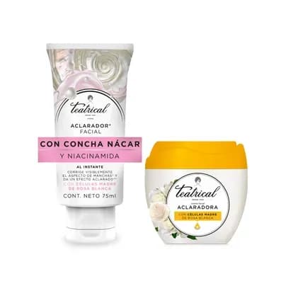 Kit Facial Crema Aclaradora + Crema Aclarado Celular Teatrical