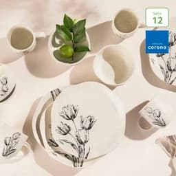 Vajilla tulipanes Corona x 12 piezas-0