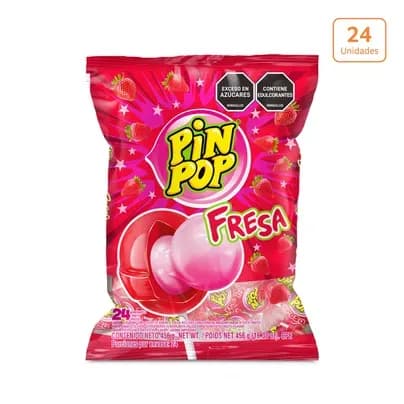 Pin Pop Fresa x 24 unds NP 