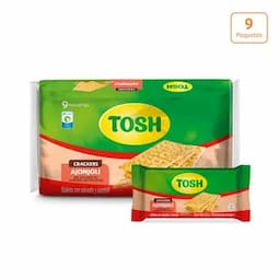 Galletas Tosh Ajonjolí x 9 paquetes x 3 unds c/u-0