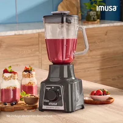 Licuadora power Mix Glass Gris 2V Imusa