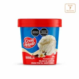 Medio litro Cremhelado vainilla x 300g-0