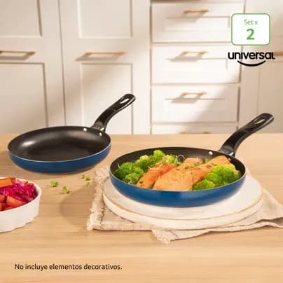 Set x 2 sartenes Colors Universal