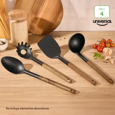 Set de utensilios rustik black Universal
