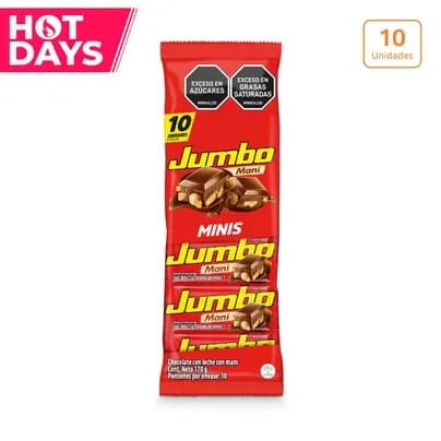 Jumbo Maní 17g x10unds