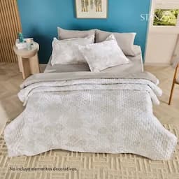 Edredón Estampado Beige Stanza-0