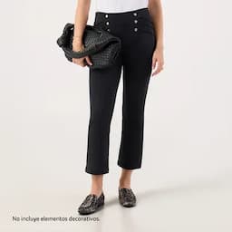 Patprimo Leggins tiro alto broches decorativos negro 12-0