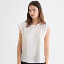 Seven Seven Blusa manga corta crudo M-0