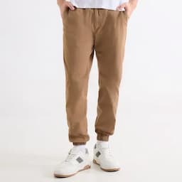 Seven Seven Pantalón jogger masculino taupe 32-0
