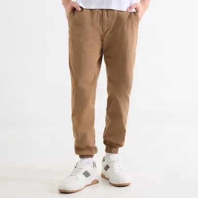 Seven Seven Pantalón jogger masculino taupe 32