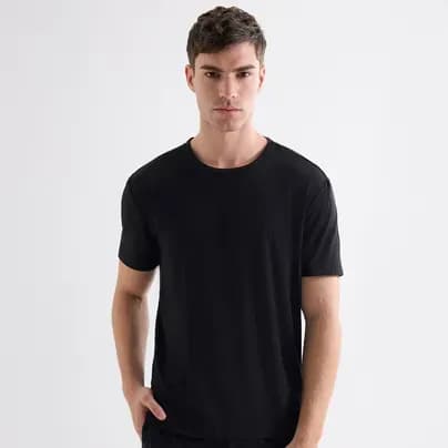 Seven Seven Camiseta manga corta masculina negro XS