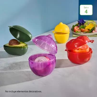 Set x 4 Almacenadores De Verduras