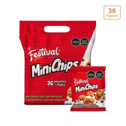 Galleta Festival bolsa Minichips x 36 paquetes