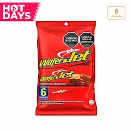 Chocolatina Jet Wafer Vainilla x 6 unds x 22g c/u-0