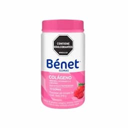 Gomas Bénet Colágeno + Biotina + Vitamina C, E y Selenio sabor frutos rojos x216g-0