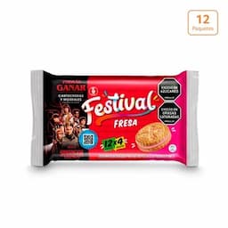 Galleta Festival fresa Stranger Things x 12 paquetes x 4 galletas c/u-0