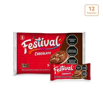 Festival Chocolate x 403g x 12 Paquetes