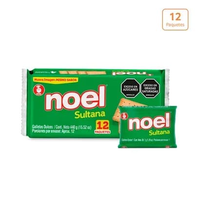 Galletas Noel Sultana x 12 Paquetes x 4 unds c/u