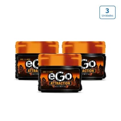 Gel Pote Ego Attraction x 3 unds x 110ml c/u