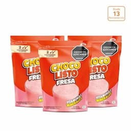 Combo - 3 Chocolisto Fresa bolsa x 200g c/u-0