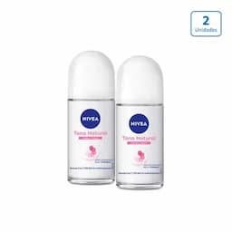 Desodorante roll on Nivea Aclarado Natural x 2 unds x 50ml c/u-0