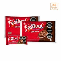 Galleta Festival chocolate x 403g x 12 Paquetes x 4 galletas c/u-0