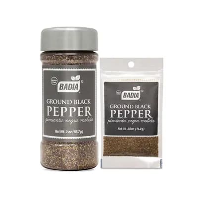 Pimienta negra molida Badia x 56.7g  + Refill - Pimienta negra molida Badia x 14.2g
