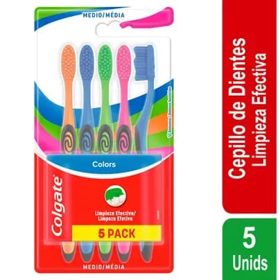 Cepillo Dental Colgate Colors x 5 unds