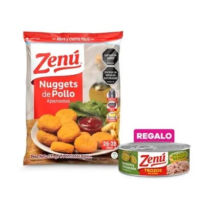 Nuggets de pollo apanados Zenú x 512g