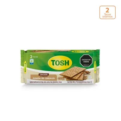 Galletas Tosh Fusión de Cereales x 388g x 2 Tacos internos