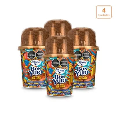 Bon Yurt Alpina Chocokrispis x 4 unds x 169g c/u