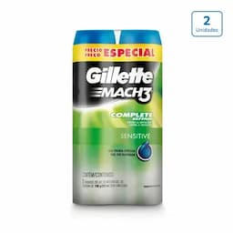 Gel Gillette Mach3 Sensitive x 2 unds x 198g c/u-0