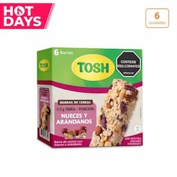 Barra de Cereal Tosh Arándanos y Nueces x 138g x 6 unds-0