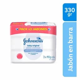 Jabón Original Johnson's Baby x 3 unds x 110g c/u-0