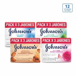 Pack x 12 Jabones Adulto Johnson's x 110g c/u-0