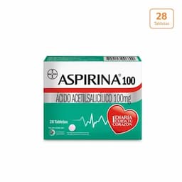 Aspirina 100 x 28 Tabletas-0