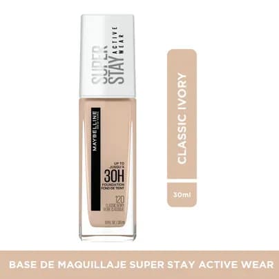 Base Maybelline Super Stay 24 Tono 120 Classic Ivory x 30ml