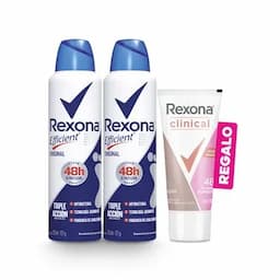 Aerosol Para Pies Rexona Efficient x 2 unds x 210ml c/u-0
