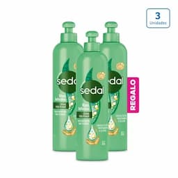 Crema para peinar Sedal Rizos Obedientes x 3 unds x 300ml c/u-0