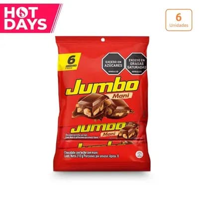 Jumbo Maní x 6 unds x 35g c/u