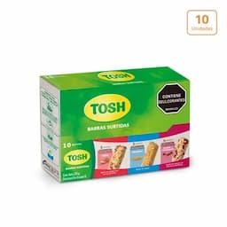 Barras surtidas Tosh arándanos, fresa y original x 10 unds x 23g c/u-0