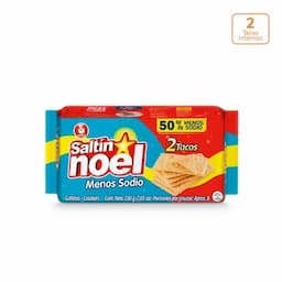 Galletas Saltín Noel Menos Sodio x 200g x 2 Tacos internos-0