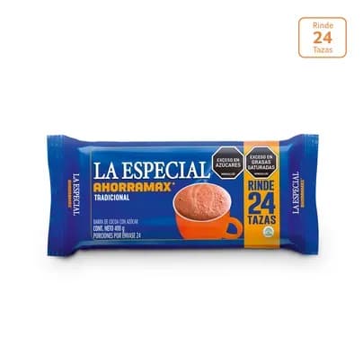 Barra de Cocoa con azúcar La Especial x 400g x 24 porciones