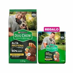 Concentrado para perros adultos Dog Chow alta proteína x 2kg-0