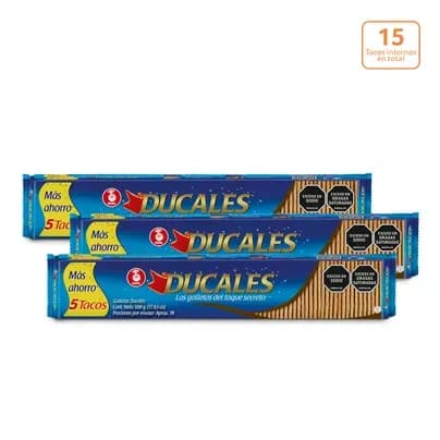 Galletas Ducales x 500g x 5 Tacos internos c/u