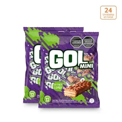 Chocolatina Gol Mini bolsa x 12 unds x 11.5g c/u