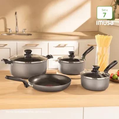 Bateria de cocina 7 piezas triforce